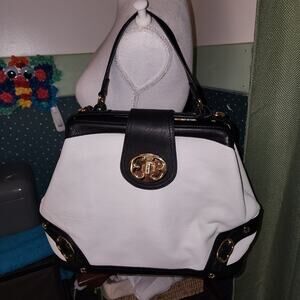 EMMA FOX EUC LRG FRAMED SATCHEL BAG